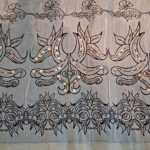 Lapis Skirt - Brown With Gold Sequins/Beads 6702